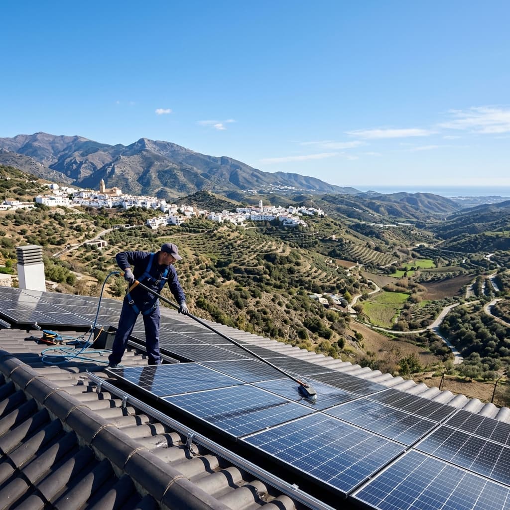 Limpieza de Paneles Solares en la Axarquía | Servicio Local Especializado