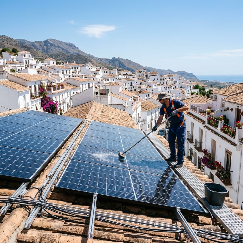 Spezialisierte Solarpanel-Reinigung in Torrox